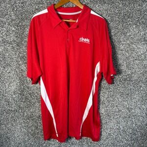 Cintas Sport-Tek Work Shirt Mens 2XL Performance Polo Red Short Sleeve